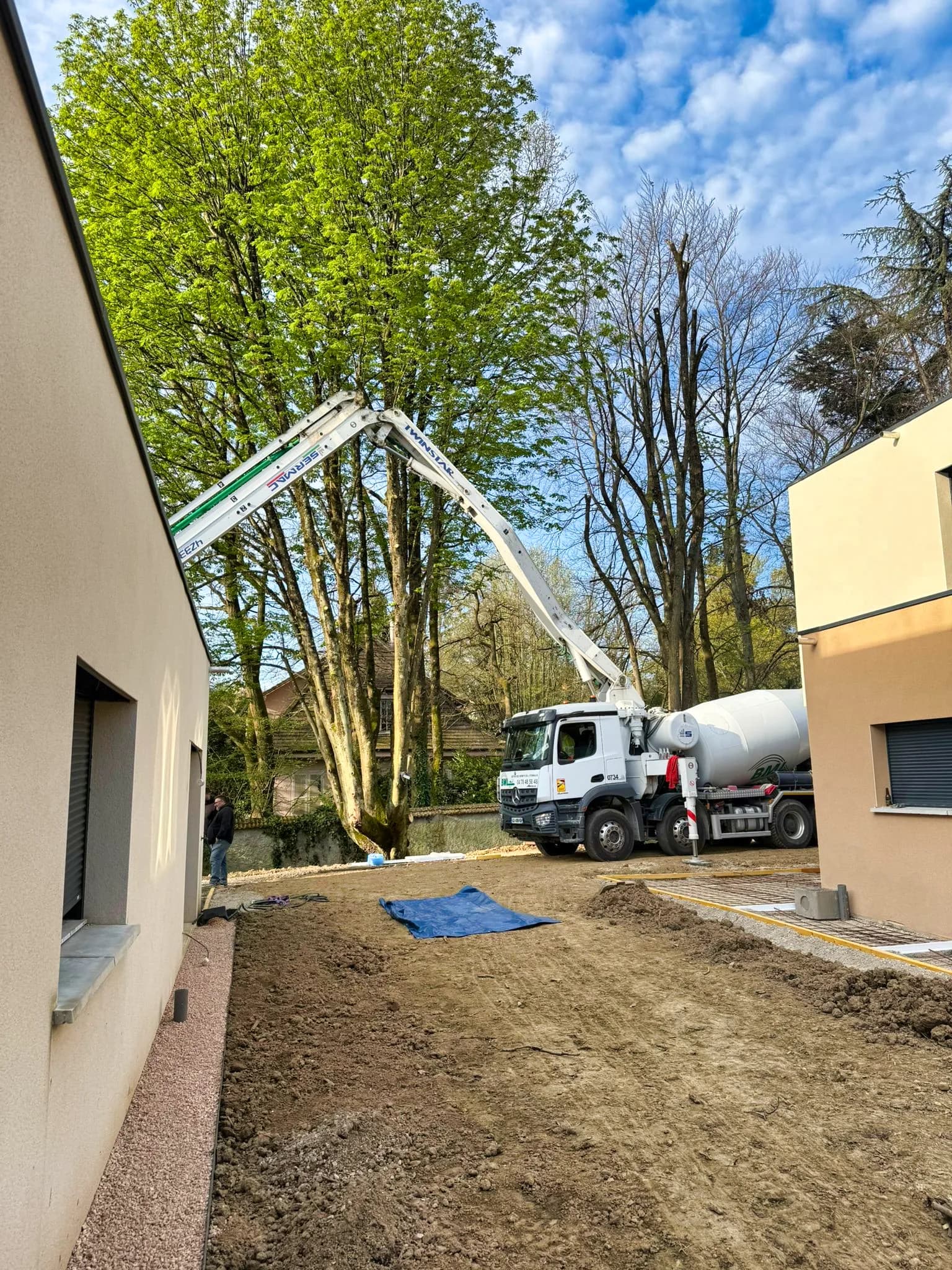 Chantier d’aménagement extérieur — Champagne-au-Mont-d’Or